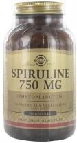 Solgar Spiruline 750 mg Gélules Végétales - Flacon 80 gélules