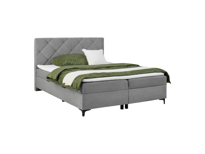 Boxbett 160/200 cm Grau