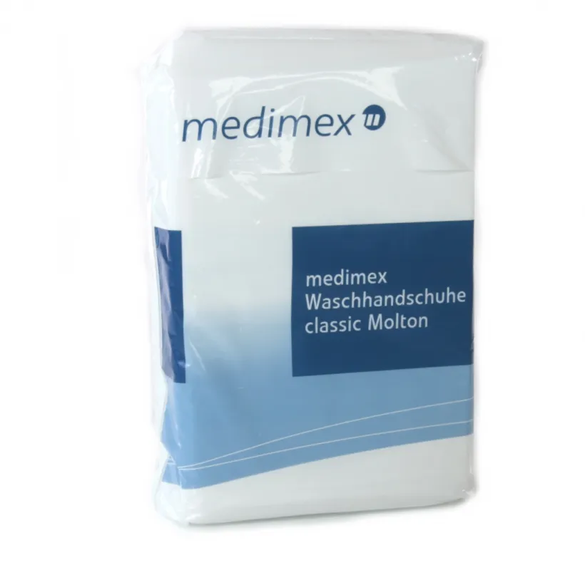 medimex GmbH Einmal-Waschhandschuhe Medimex classic Molton (50 Stück) 15 x 22 cm 8M50104002