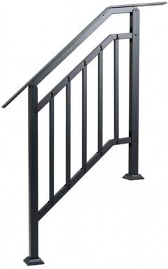 Costway 2 Pack Outdoor Handrails for Steps with Adjustable Angle