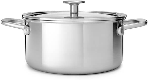 KitchenAid Multi-Ply Stainless Steel 3ply 24cm Casserole with Lid