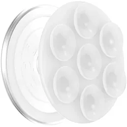 PopSockets PopGrip MagSafe Handyhalterung Suck-Up, Smartphone Halterung, Transparent