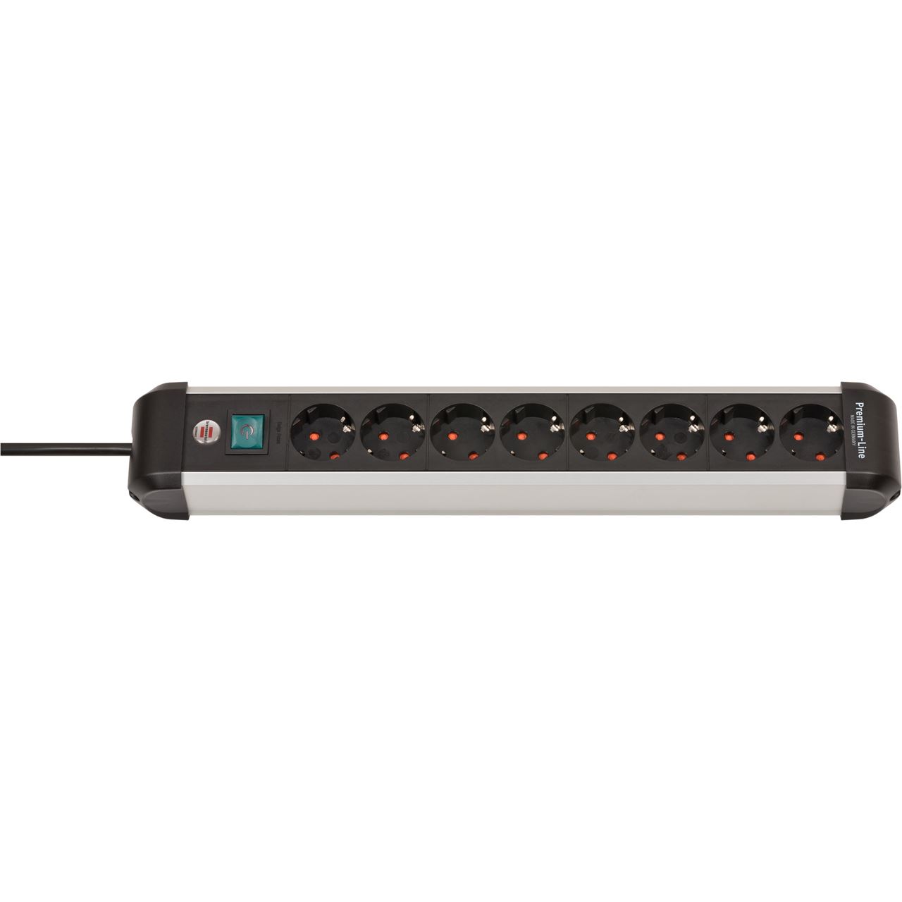 3.00m Brennenstuhl Stromkabel Steckdosenleiste Premium-Alu-Line alu/schwarz 8 (1391030800)