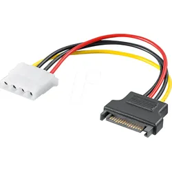 GOOBAY 93634 - SATA Stecker > Molex 4 Pin Stecker, 17 cm