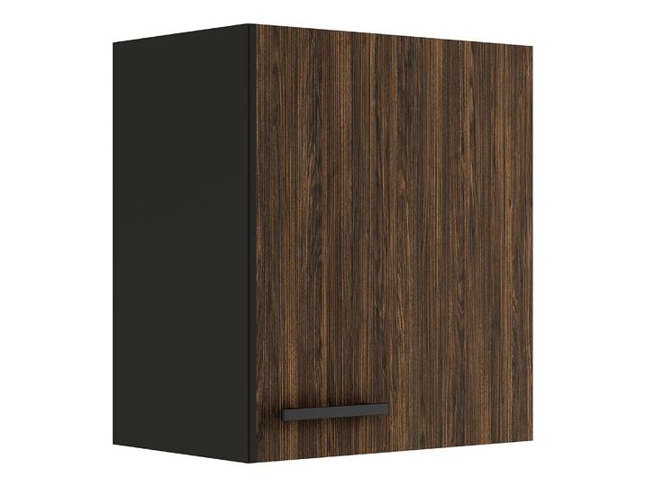 Armoire suspendue 50cm Marron/Anthracite/Imitation noyer