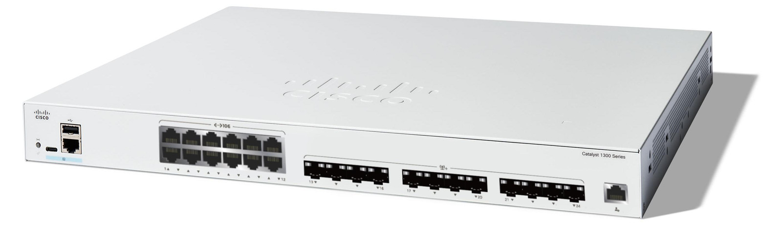 Cisco Catalyst C1300-24XTS Managed L2/L3 10 Gigabit Ethernet Switch voor Rackmontage