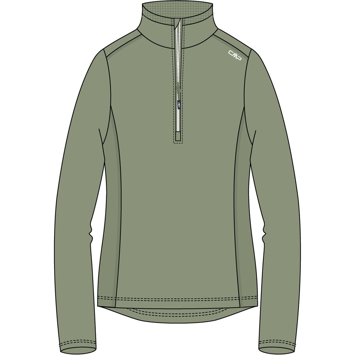 CMP Woman Fleece Fleece Sweat green tea (E624) 46 3G10746-E624-46