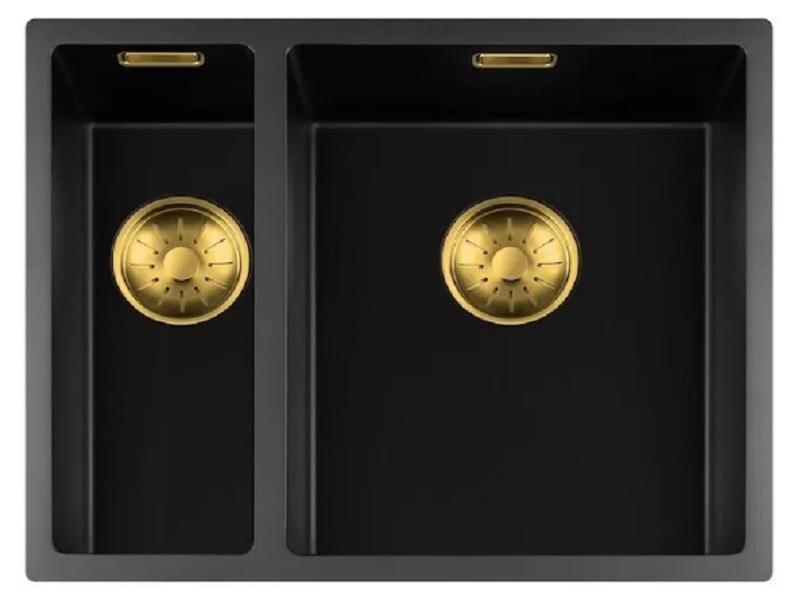 Togo Spülbecken 1534BQ-FU-Gold Schwarz