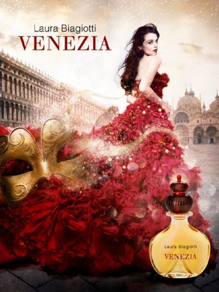 Laura Biagiotti VENEZIA, Frauen, 75 ml, Schwarze Johannisbeere, Pfirsich, Pflaume, Jasmin, Rose, Canangabaum, Bernstein, Sandelholz, Vanille, Spray