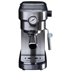 Gastronoma 18110001, Siebträgermaschine, Silber, Schwarz