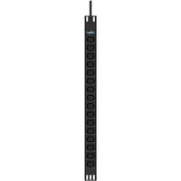 PowerWalker PDU PHB21 16xC13 , Stromversorgung schwarz, (IEC C20 Input)