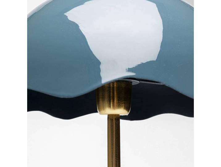 KARE Designer Tischlampe Lia, blau, für Wohn- / Esszimmer, Metall