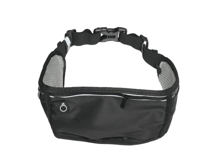 Laufgürtel 3 Fächer 65 - 120 cm schwarz