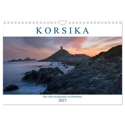 Korsika, das wilde Inselparadies im Mittelmeer (Wandkalender 2027 DIN A4 quer), CALVENDO Monatskalender
