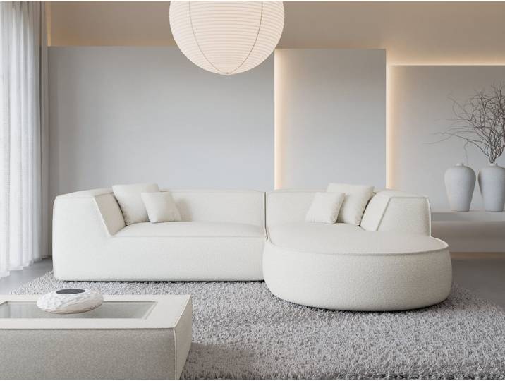 Stoff Ecksofa Monterola L-Form