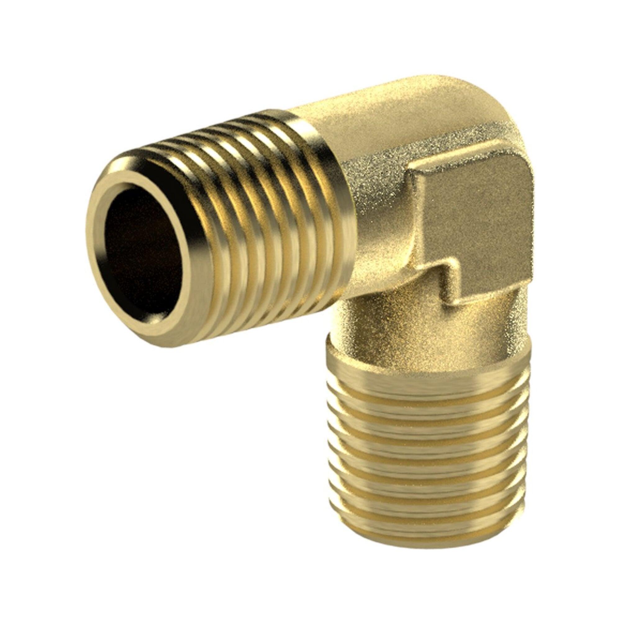 Riegler Winkelstück, außen/außen, R 1, SW 30, Messing blank (253.05)