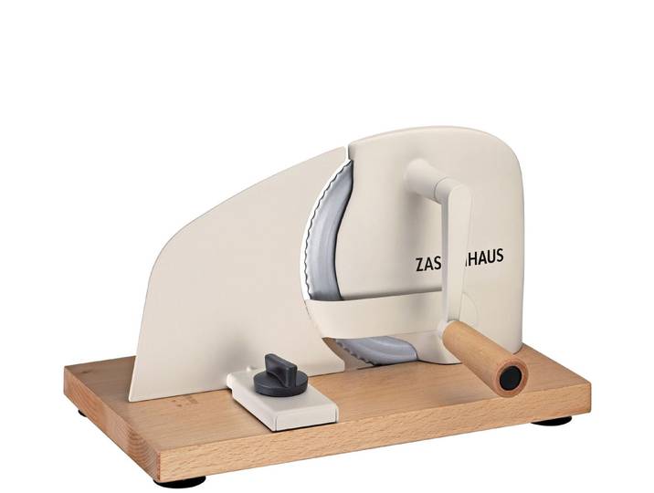 ZASSENHAUS Allesschneider Brotschneidemaschine Allesschneider manuell ZASSENHAUS PURE creme