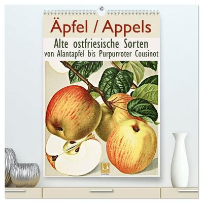 Äpfel/Appels. Alte ostfriesische Sorten (hochwertiger Premium Wandkalender 2027 DIN A2 hoch), Kunstdruck in Hochglanz