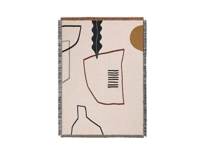 Ferm Living - Mirage Decke, 120 x 170 cm, off-white