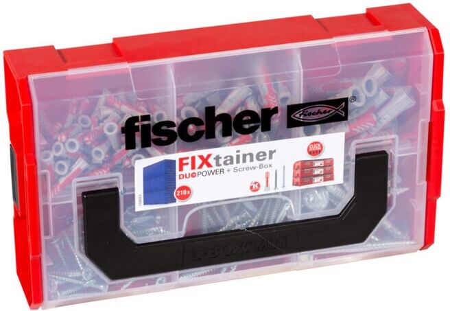 fischer FixTainer - Chevilles tous matériaux fischer DuoPower avec vis (536162)