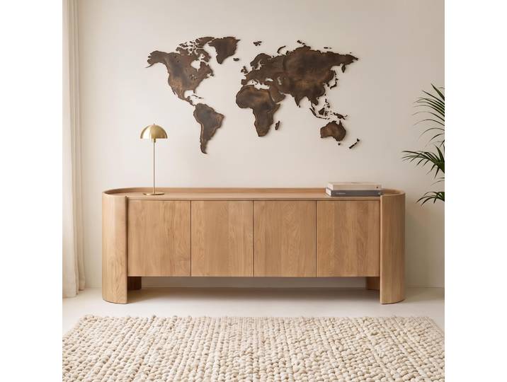 Enfilade en bois de chêne massif 210 cm - Lago