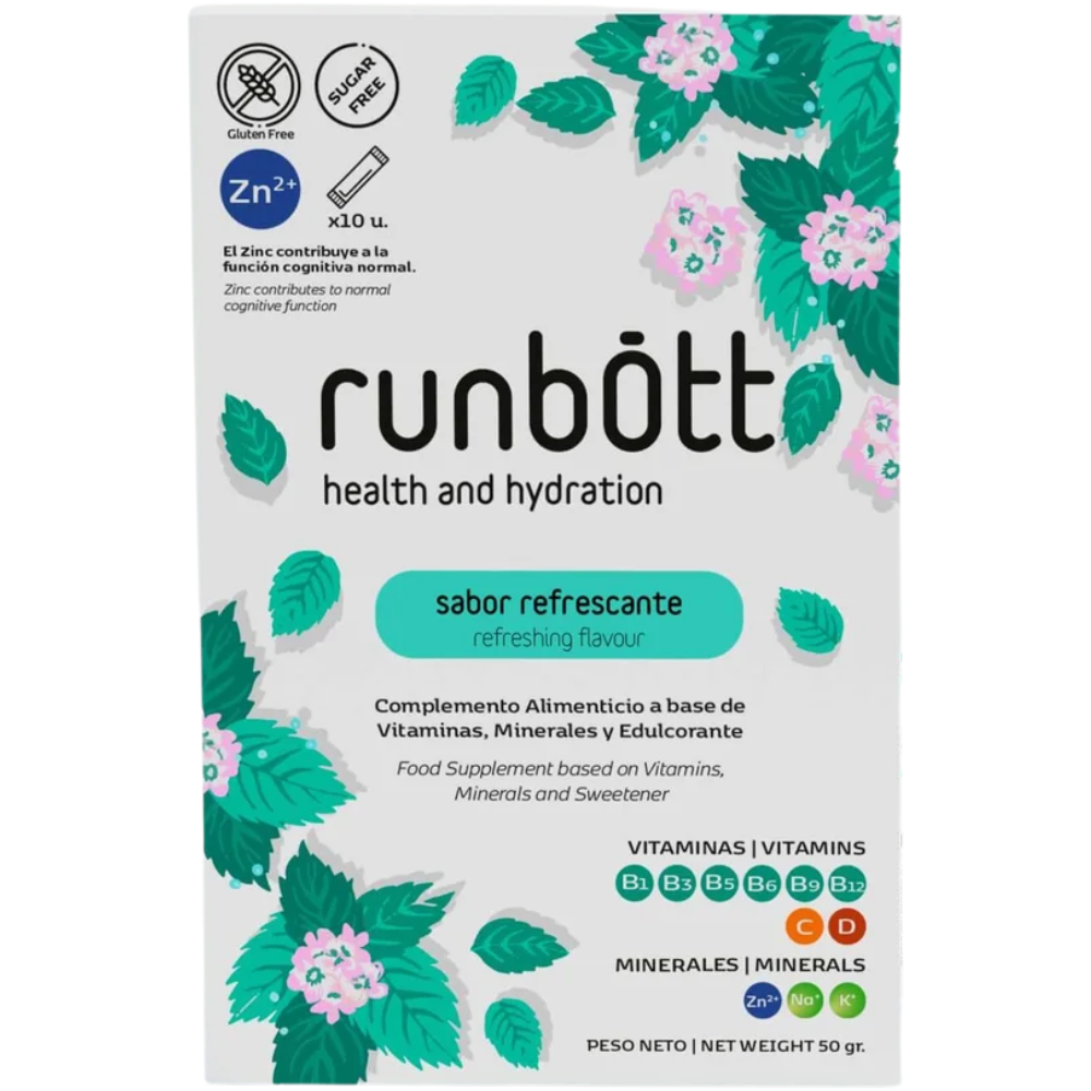 Runbott Health and Hydration Multivitamin Food Supplement 10&nbsp;un. Refreshing