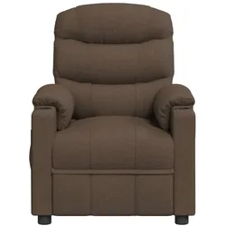 vidaXL Massagesessel Elektrisch Braun Stoff