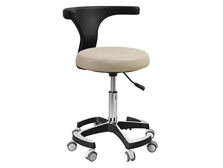 SFKLYU Assistent Zahnarzt Arztstuhl Dental Hocker Mit Rückenlehne Höhenverstellbar Für Office Medical Dentist Shop Lab Beauty Salon,A7