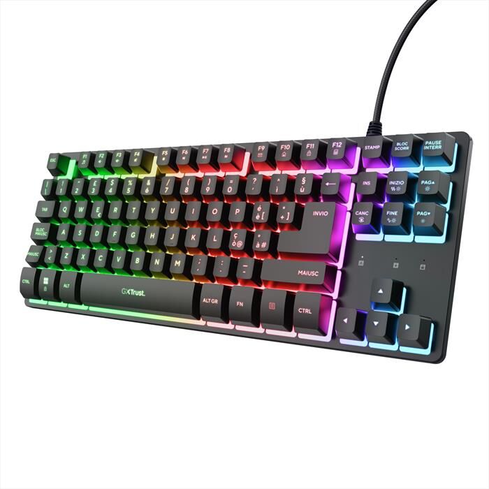 Trust Tastiera Illuminata Gxt 833 Thado Tkl-black
