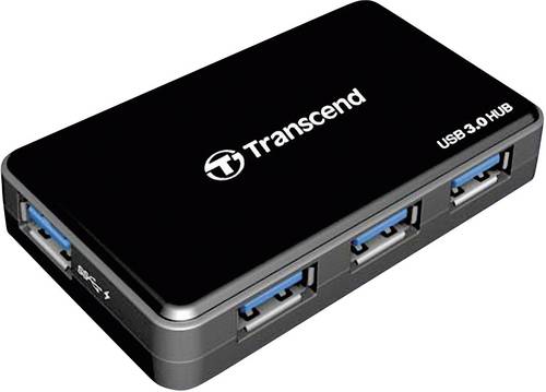 Transcend TS-HUB3K USB-Hub 4 Port USB-A USB 3.0 5 GBit/s Schwarz TS-HUB3K