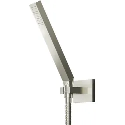 Steinberg Serie 135 Handbrausegarnitur, Stabhandbrause, Wandhalter, 1351650BN, Farbe: Brushed Nickel