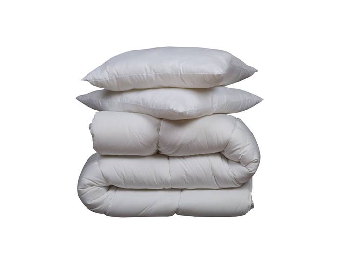 Pack couette mi-saison 350g 240x220 et oreiller luxe anti-acariens Someo