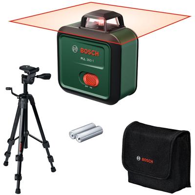 Linienlaser BOSCH HOME & GARDEN "PLL 360-1 UNI", grün, Lasermessgeräte, mit Stativ, inkl. Batterien