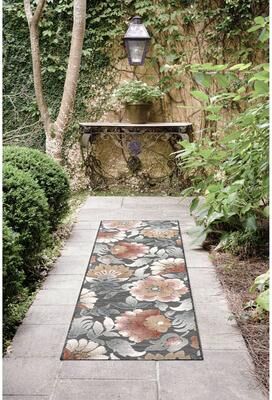 Alise Rugs Tropicana Tropical Floral Indoor/Outdoor Area Rug