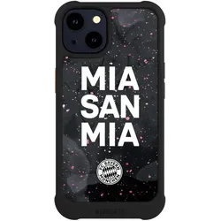 Nivocase Hülle für Apple iPhone 14 Stossfeste Handyhülle NIVOmax Case Schwarz FC Bayern München Mia San Mia (Apple iPhone 14), Smartphone Hülle, Schwarz