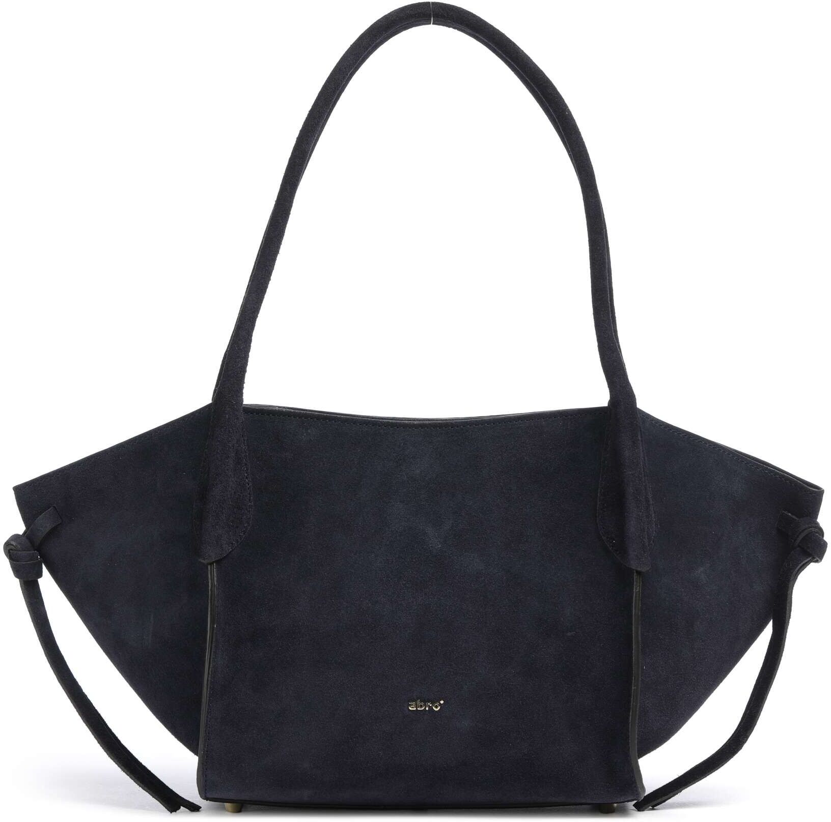Abro Suede Vibe Small Schultertasche aus Leder, blau
