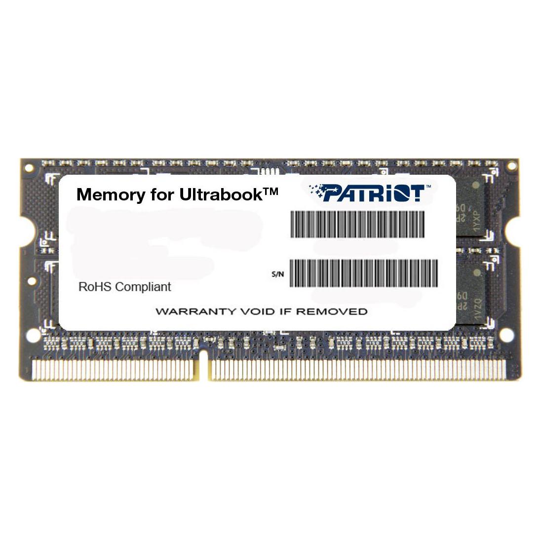 Patriot Signature Line (1 x 4GB, 1600 MHz, DDR3L-RAM, SO-DIMM) (PSD34G1600L81S)