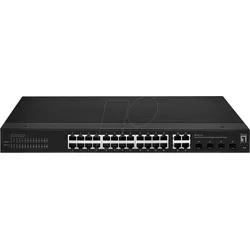 LEVELONE IGS2128 - Switch, 28-Port, Gigabit Ethernet, RJ45/SFP