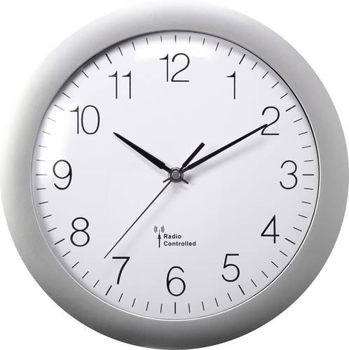 MXP3601S Funk Wanduhr 30mm x 56mm Silber
