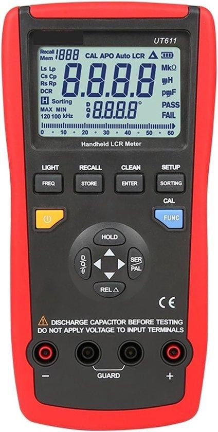 LCR Meetapparaat Digitale Brugmeter voor Componententesten - 10KHz/100KHz - Grijs