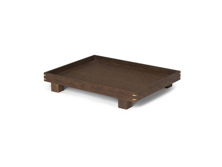 Ferm Living Plateau en bois Bon small Smoked oak
