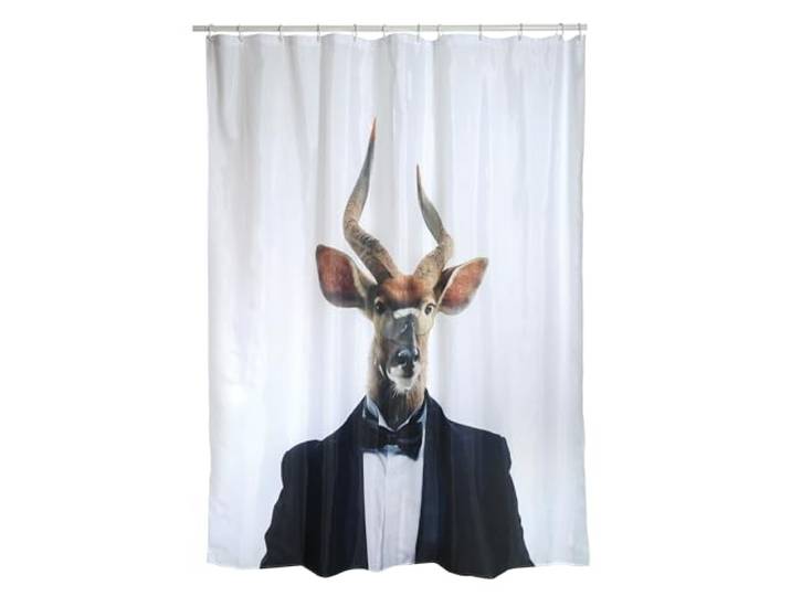 Romeins douchegordijn wit 180 x 180 cm