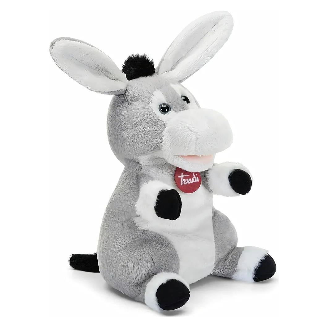 Trudi Puppets Plüsch Handpuppe Esel 17 x 25 x 15 cm (S), Stofftier aus hochwertigen Materialien, lie (8006529292287)