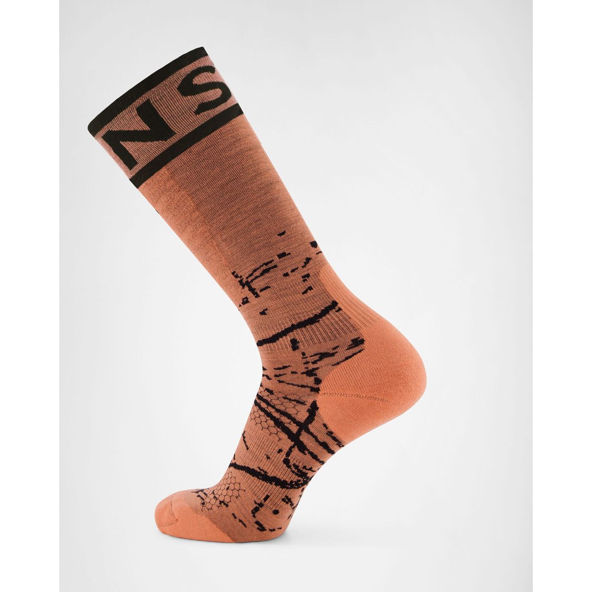 Mons Royale Atlas Merino Snow Socks sun orange (592) M 100909-1336-592-M