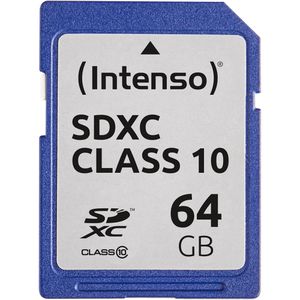 Intenso SD-Karte 3411490, 64GB, bis 20 MB/s, SDXC, mit Class 10