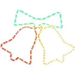 vidaXL LED-Silhouette Weihnachtsglocken 72 LEDs 50x56 cm