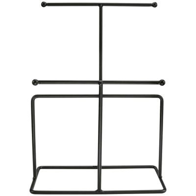 Schmuck Etagere KLEINE WOLKE "Trinket", schwarz, B:18cm H:25cm T:10cm, Metall, Schmuckständer