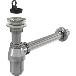 Alcadrain s.r.o. alcadrain Flaschengeruchverschluss für WT Ø32 mit Ablaufventil 5/4", Ganzmetall