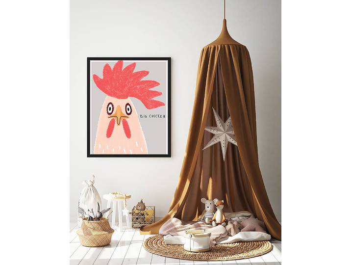home24 Afbeelding Big Chicken 53 x 63cm meerdere kleuren