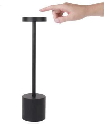 Evergreen Home Goods Rechargeable Desk Lamp, Portable, Cordless, Touch Control, Adjustable Bedside Lamp, Creative Ambient Light For Room black